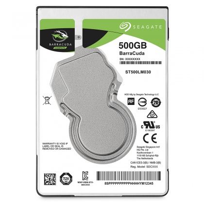 Notebook Seagate 500GB (BarraCuda) ST500LM030: 5400/rpm